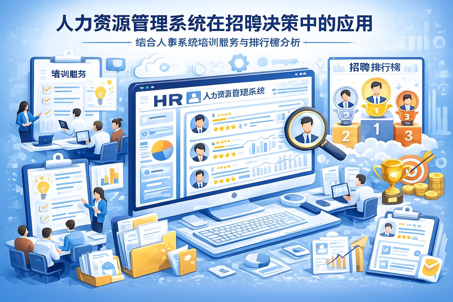 人力资源管理系统在招聘决策中的应用：结合人事系统培训服务与排行榜分析