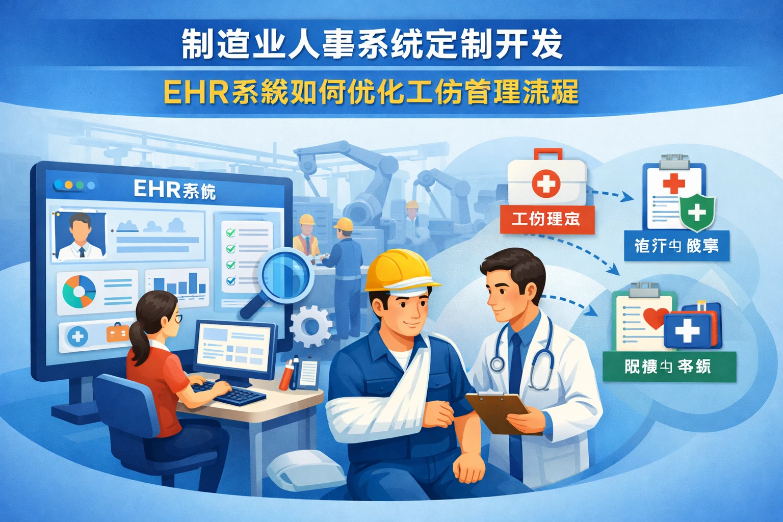 制造业人事系统定制开发:EHR系统如何优化工伤管理流程