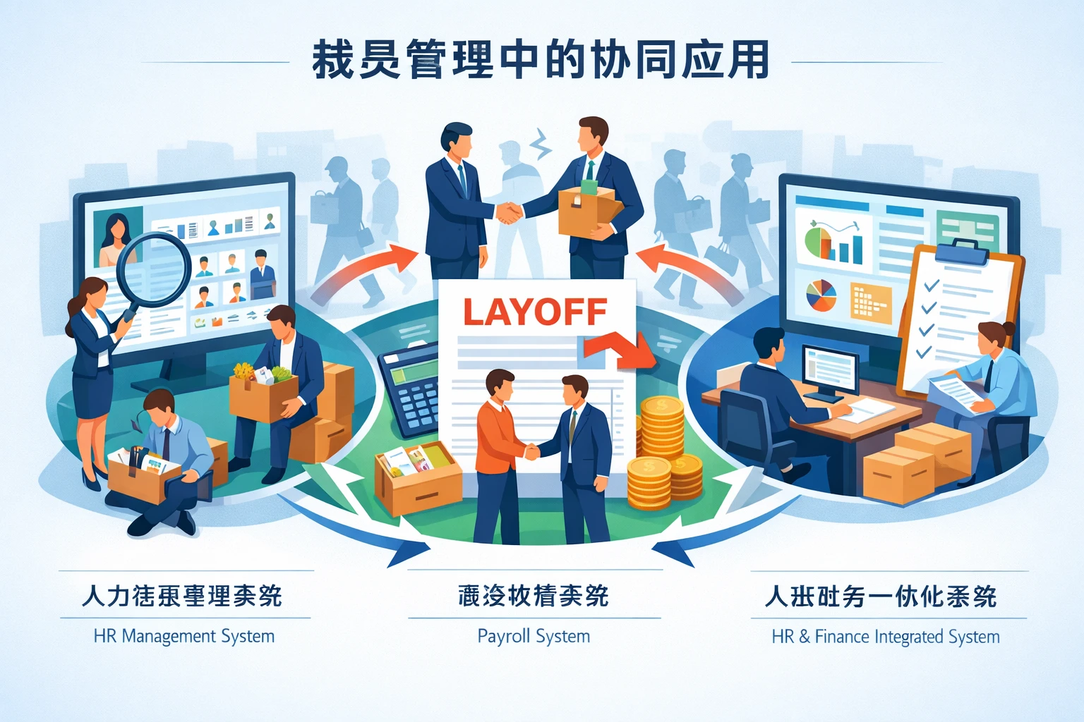 人力资源管理系统、薪资核算系统与人事财务一体化系统在裁员管理中的协同应用