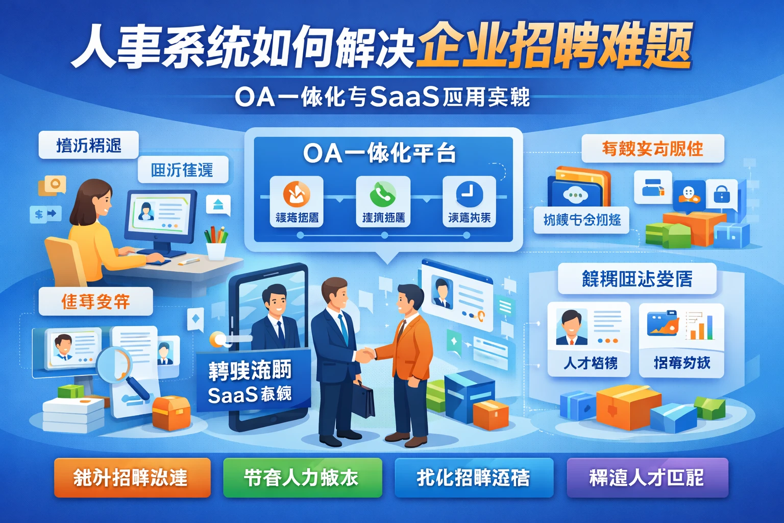 人事系统如何解决企业招聘难题：OA一体化与SaaS应用实践