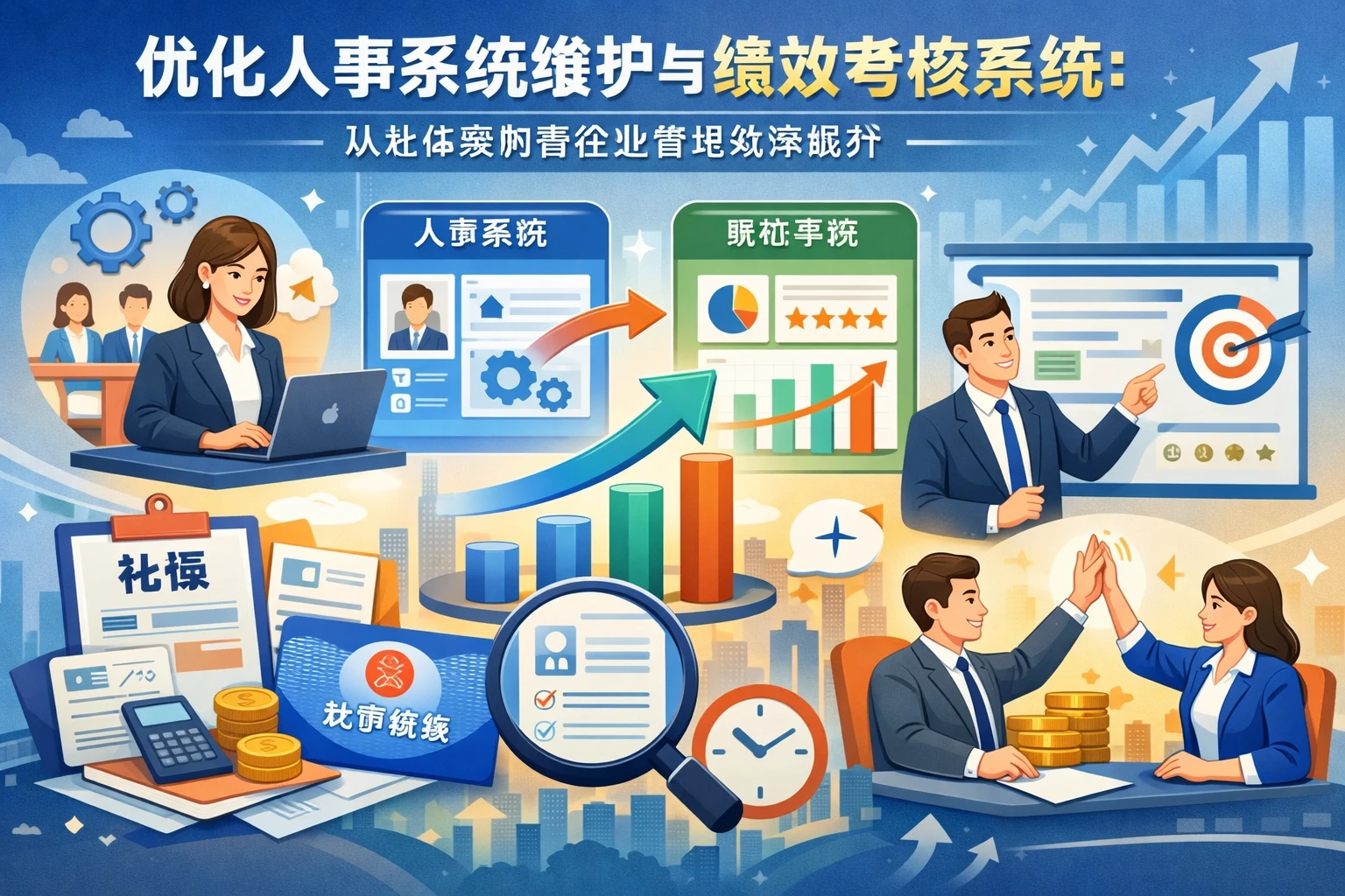 优化人事系统维护与绩效考核系统：从社保案例看企业管理效率提升