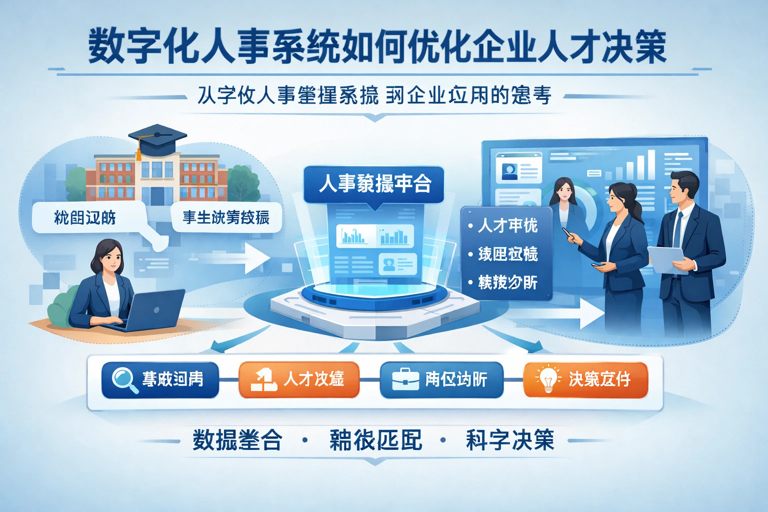 数字化人事系统如何优化企业人才决策——从学校人事管理系统到企业应用的思考