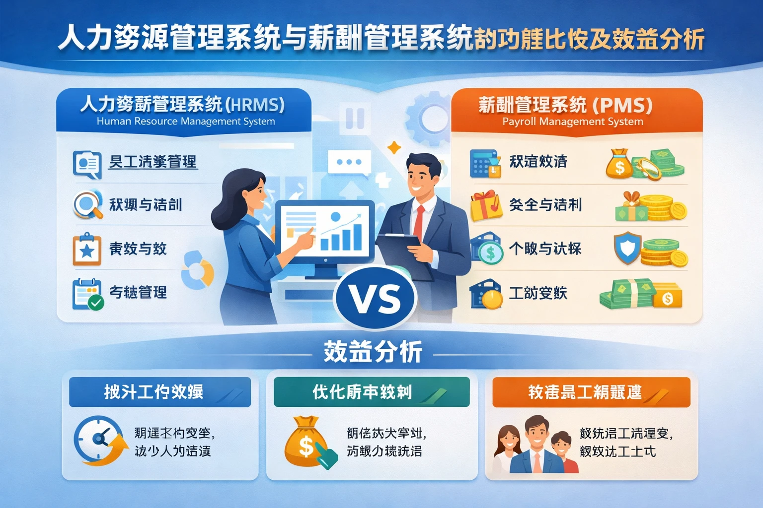 人力资源管理系统与薪酬管理系统的功能比较及效益分析