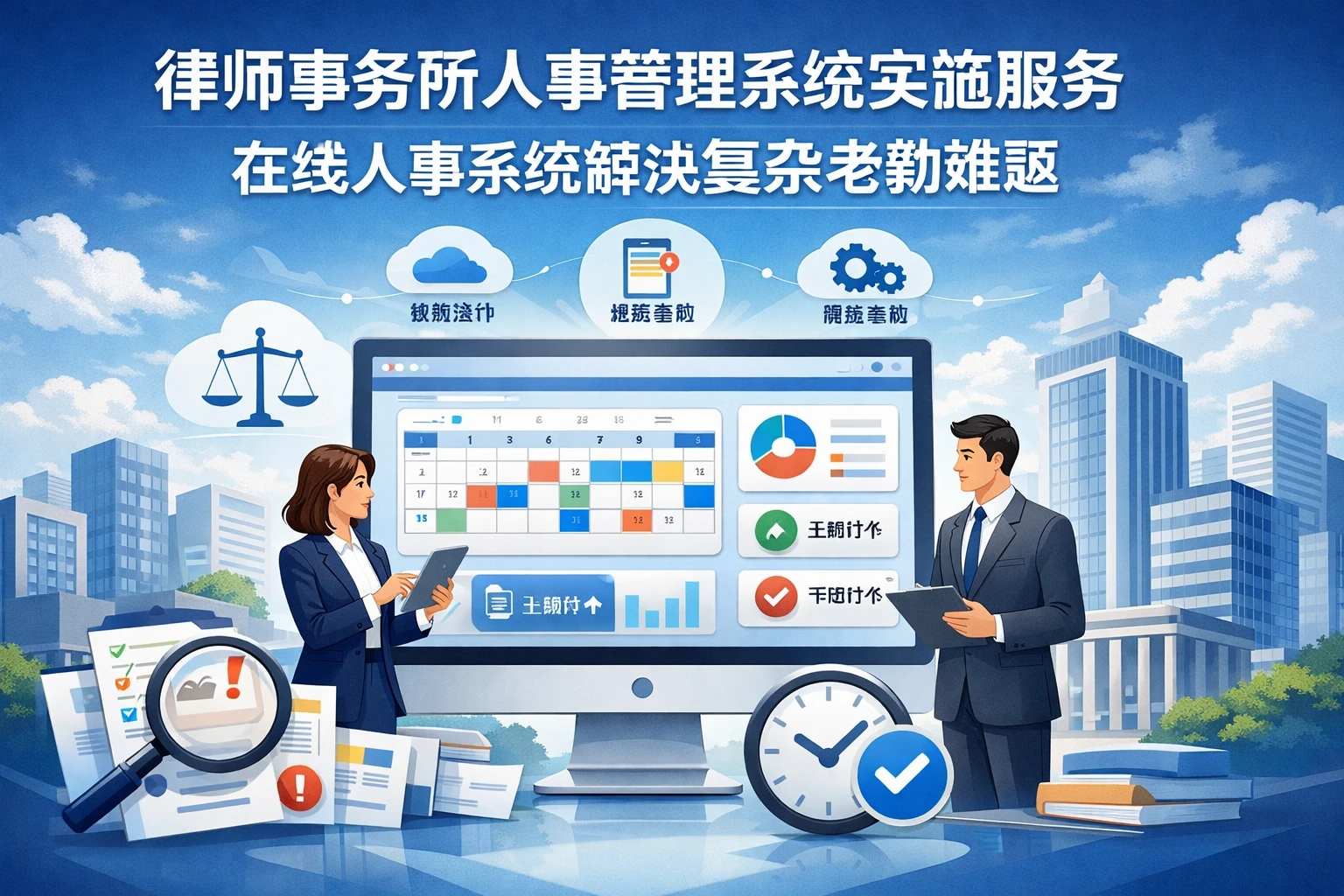 律师事务所人事管理系统实施服务：在线人事系统解决复杂考勤难题