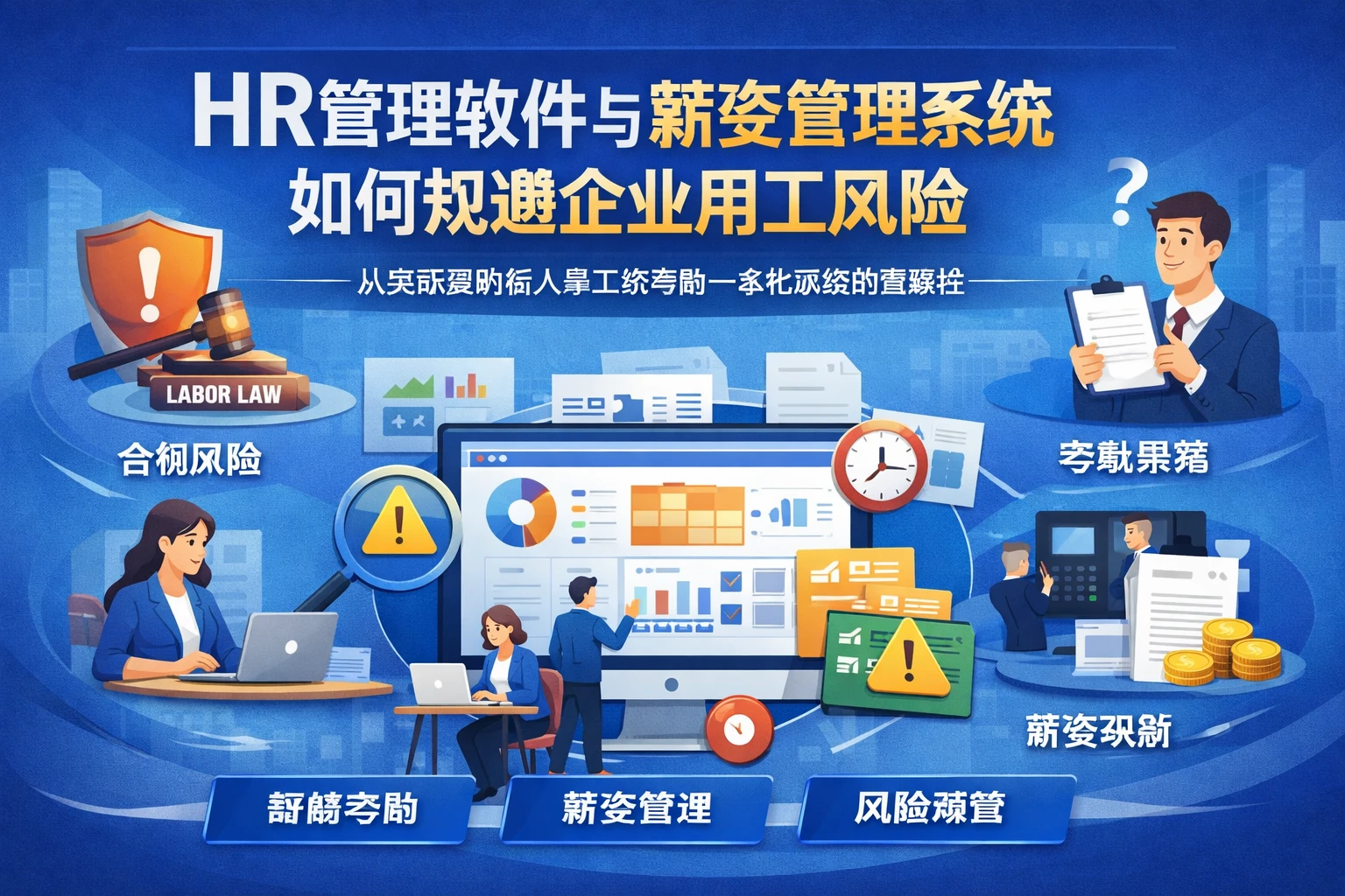 HR管理软件与薪资管理系统如何规避企业用工风险——从实际案例看人事工资考勤一体化系统的重要性