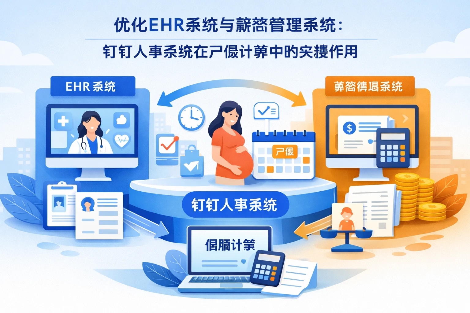 优化EHR系统与薪资管理系统:钉钉人事系统在产假计算中的关键作用