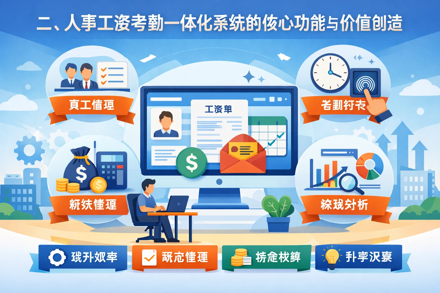 二、人事工资考勤一体化系统的核心功能与价值创造