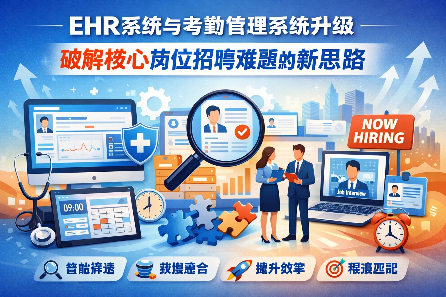 EHR系统与考勤管理系统升级：破解核心岗位招聘难题的新思路