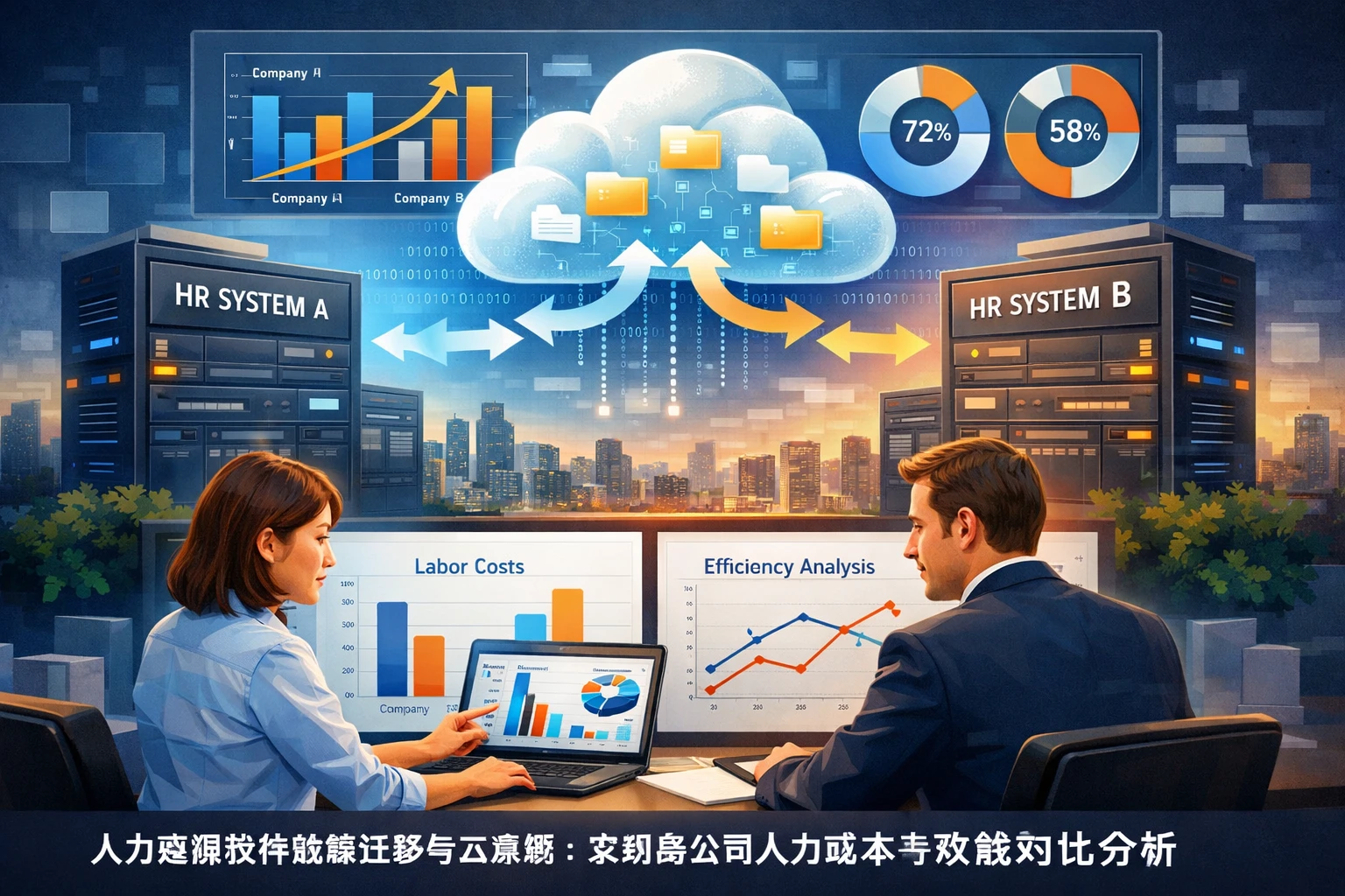 人力资源软件数据迁移与云系统：实现跨公司人力成本与效能对比分析