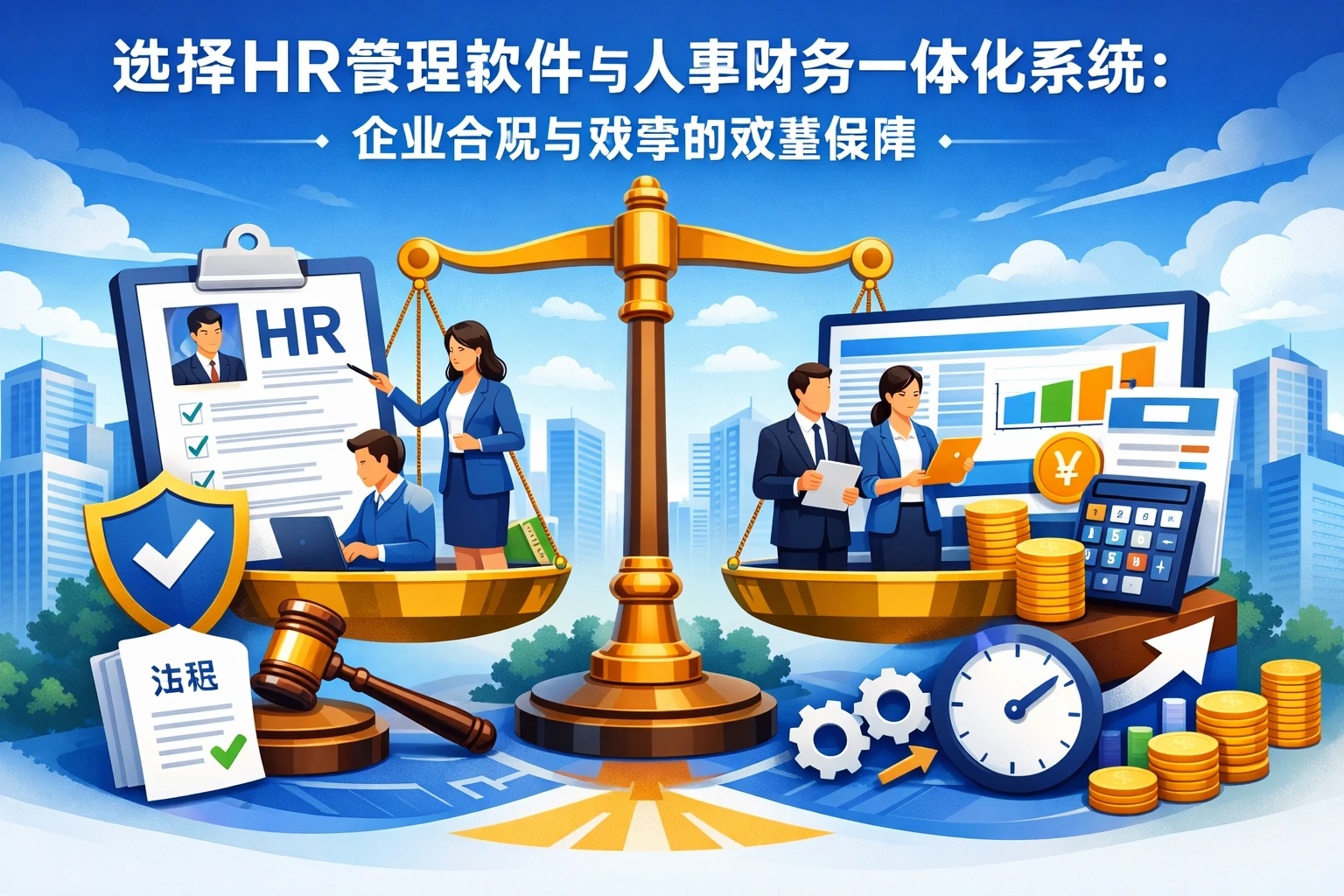 选择HR管理软件与人事财务一体化系统：企业合规与效率的双重保障