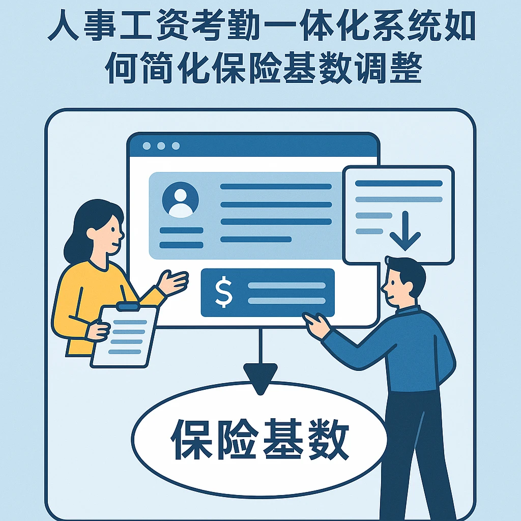 人力资源系统优化：人事工资考勤一体化系统如何简化保险基数调整