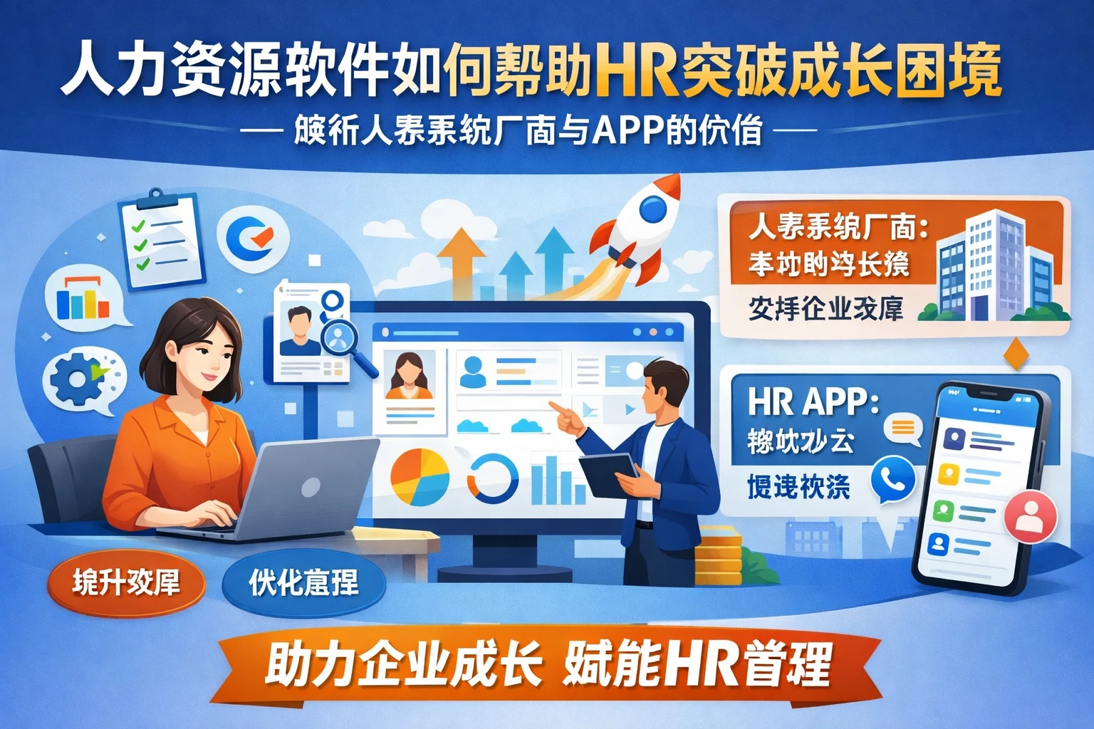人力资源软件如何帮助HR突破成长困境——解析人事系统厂商与APP的价值