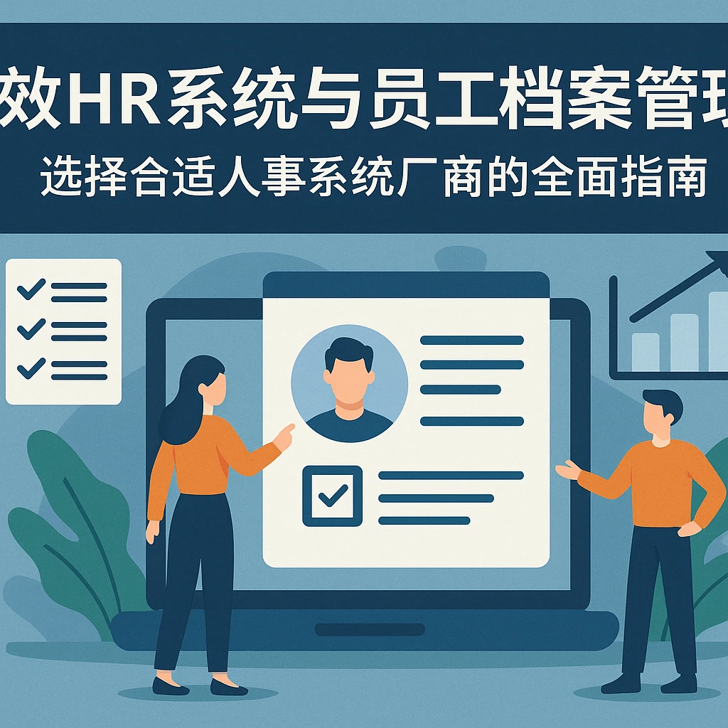 高效HR系统与员工档案管理:选择合适人事系统厂商的全面指南