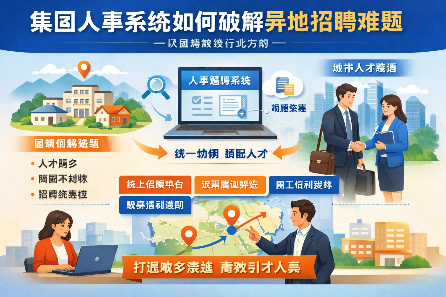 集团人事系统如何破解异地招聘难题：以县城教培行业为例