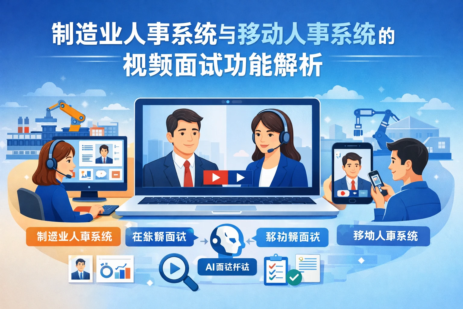 制造业人事系统与移动人事系统的视频面试功能解析