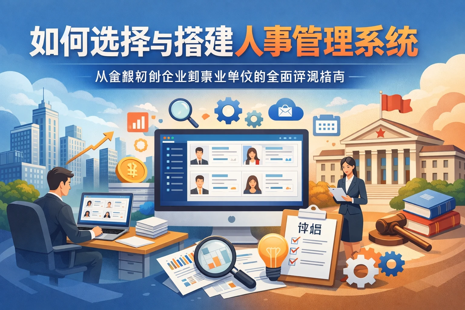 如何选择与搭建人事管理系统:从金融初创企业到事业单位的全面评测指南