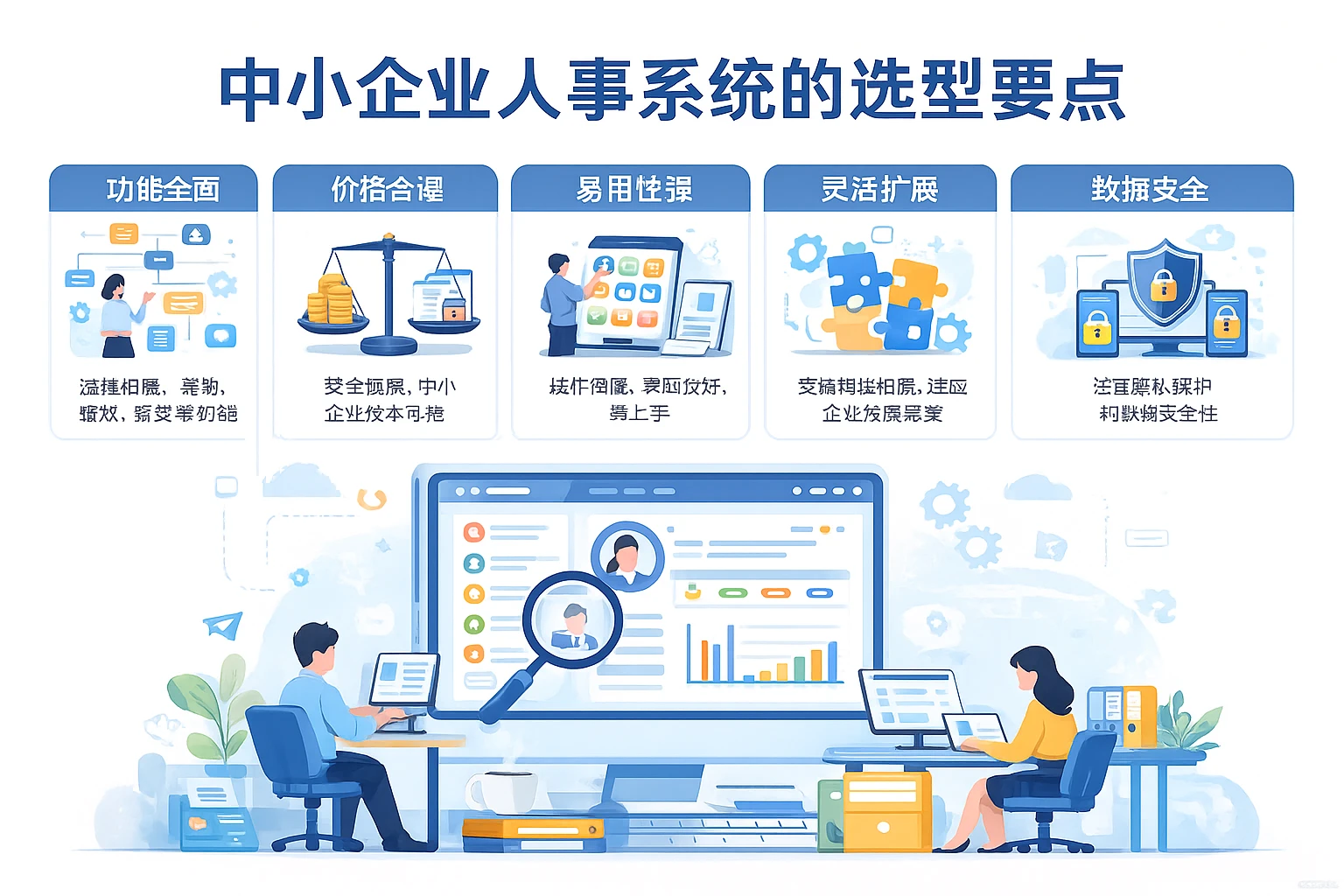 中小企业人事系统的选型要点