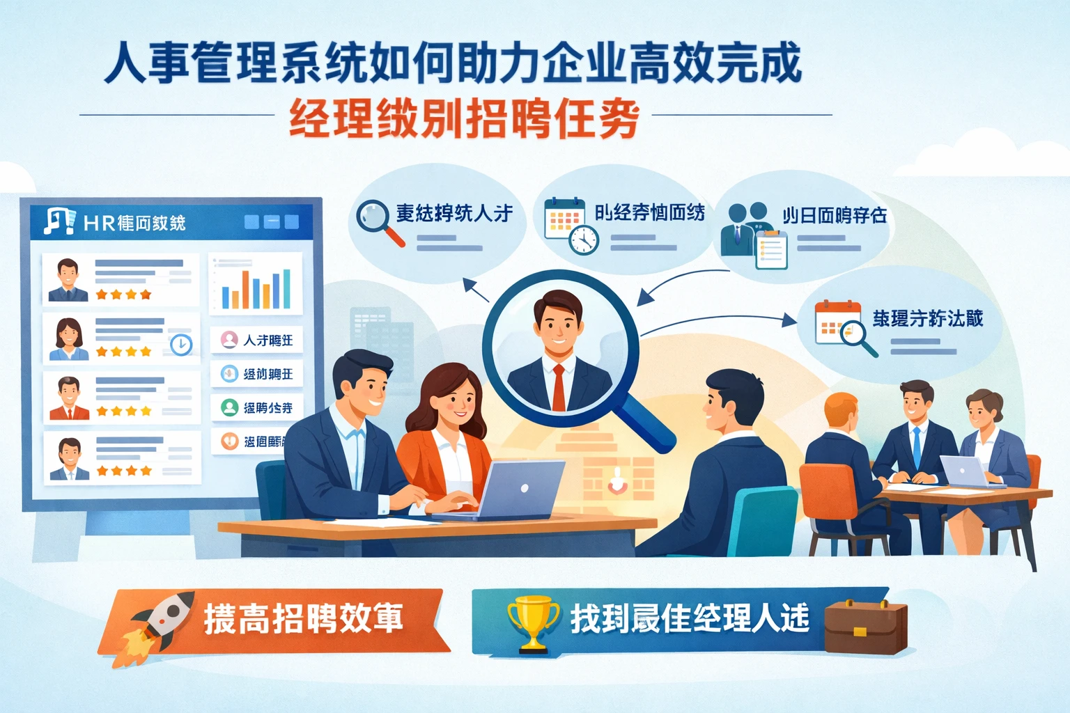 人事管理系统如何助力企业高效完成经理级别招聘任务