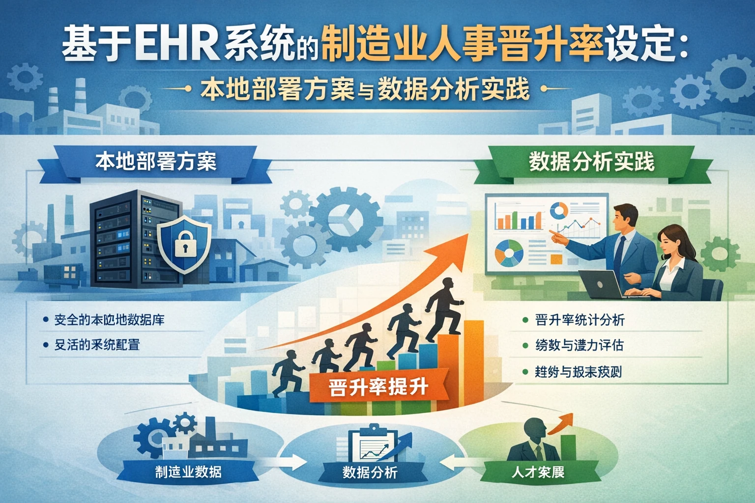 基于EHR系统的制造业人事晋升率设定：本地部署方案与数据分析实践