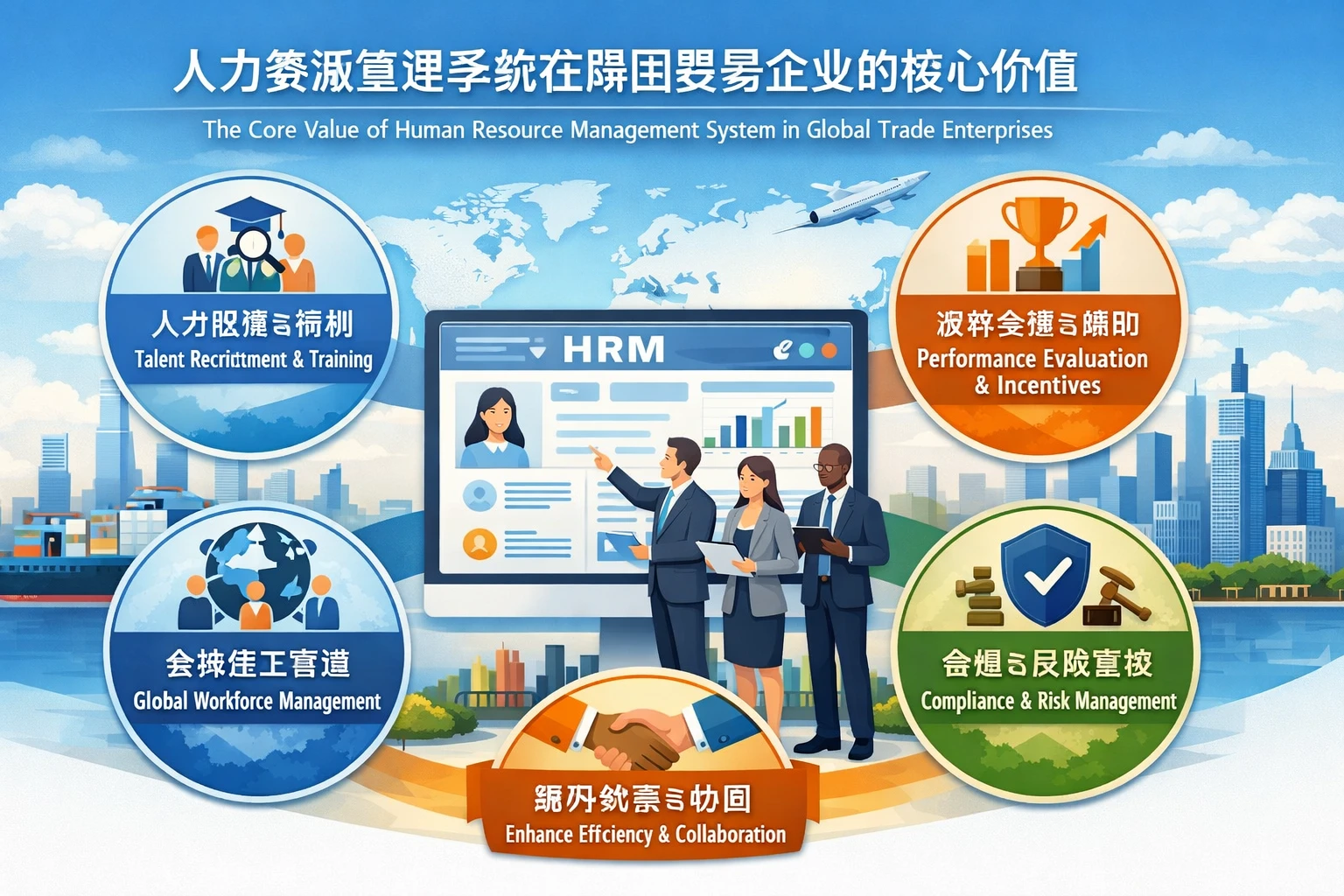 人力资源管理系统在跨国贸易企业的核心价值