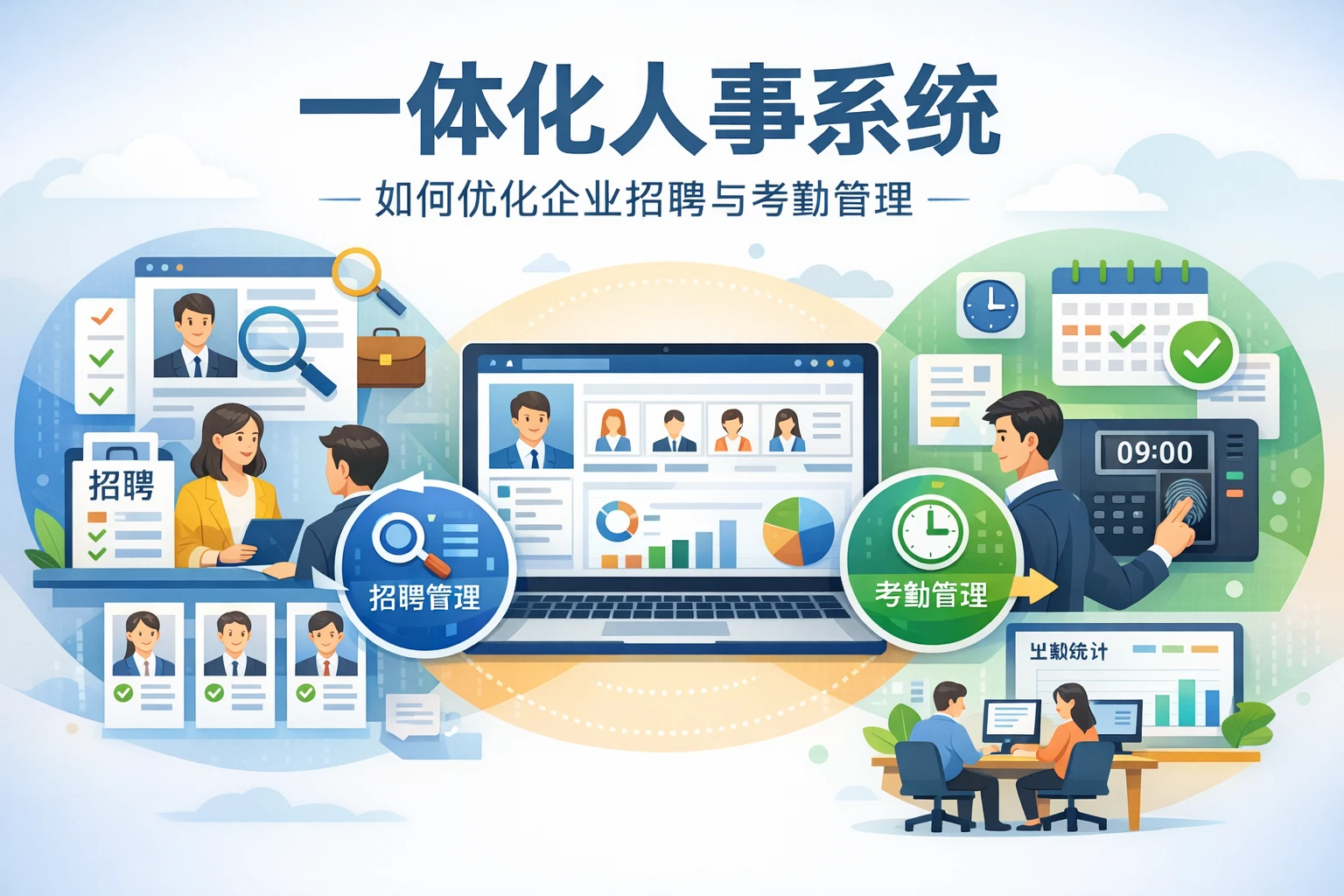 一体化人事系统如何优化企业招聘与考勤管理