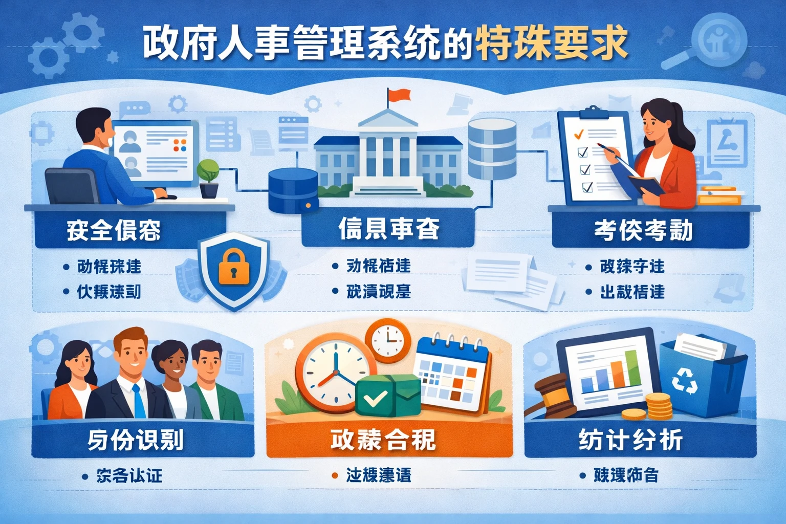 政府人事管理系统的特殊要求