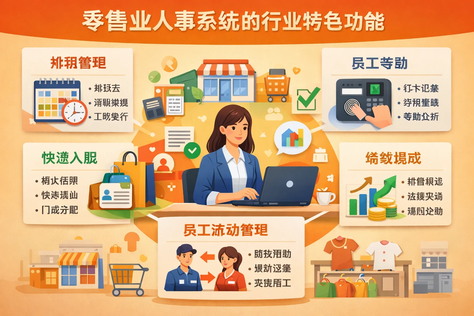 零售业人事系统的行业特色功能