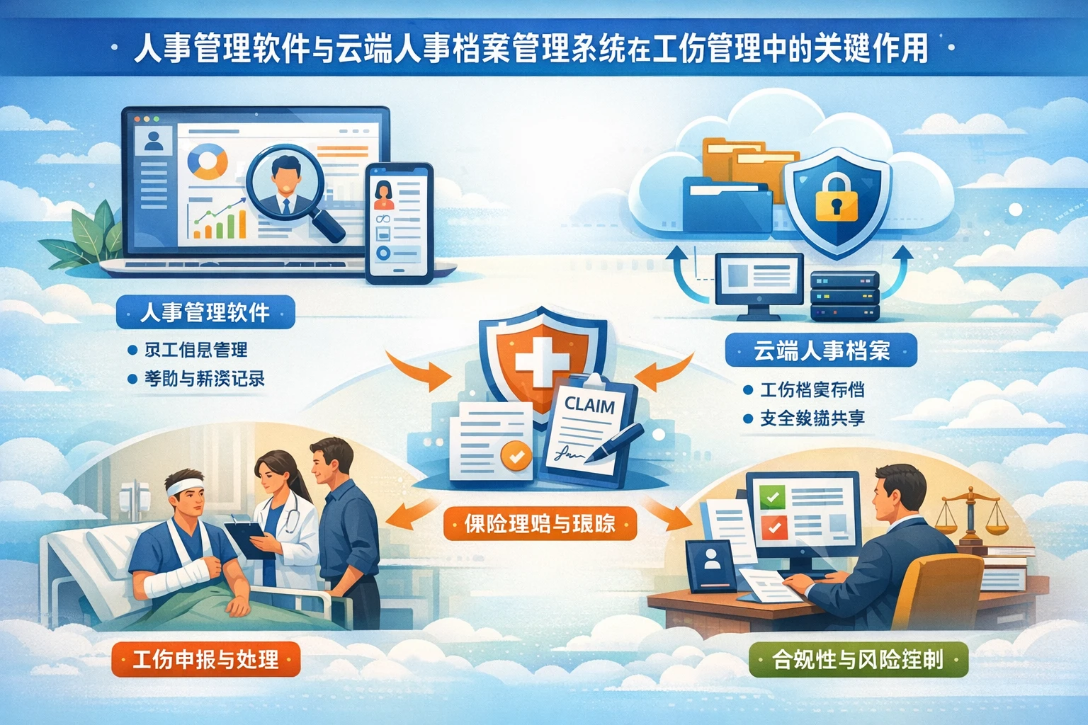 人事管理软件与云端人事档案管理系统在工伤管理中的关键作用