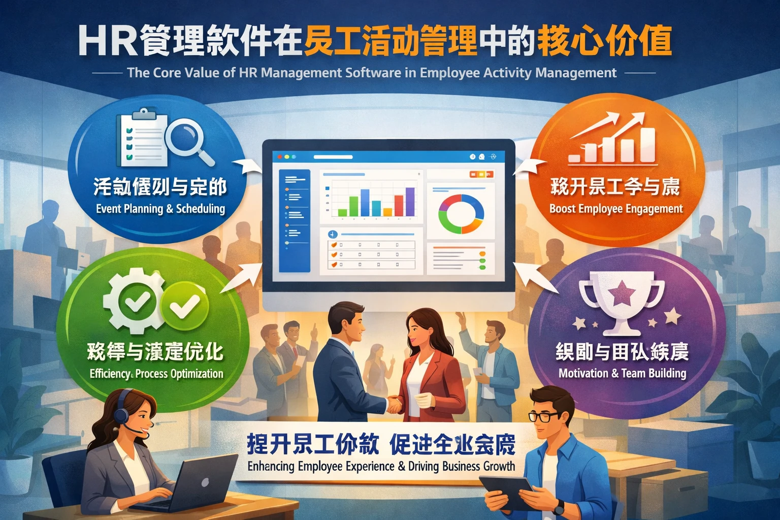 HR管理软件在员工活动管理中的核心价值
