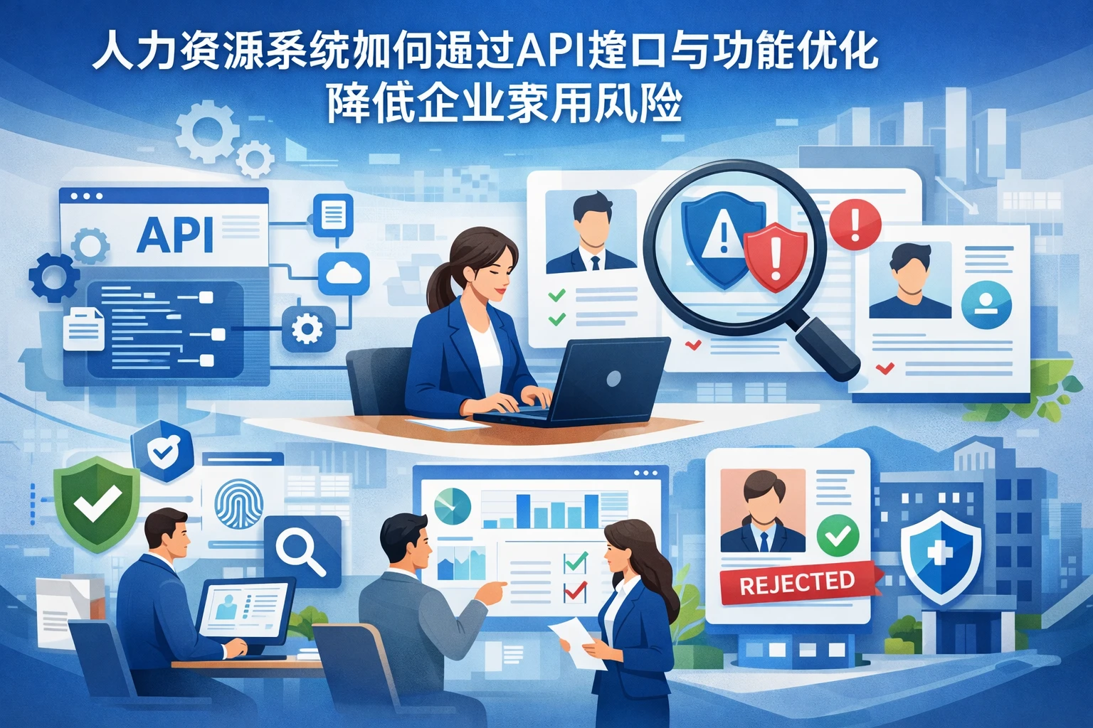 人力资源系统如何通过API接口与功能优化降低企业录用风险