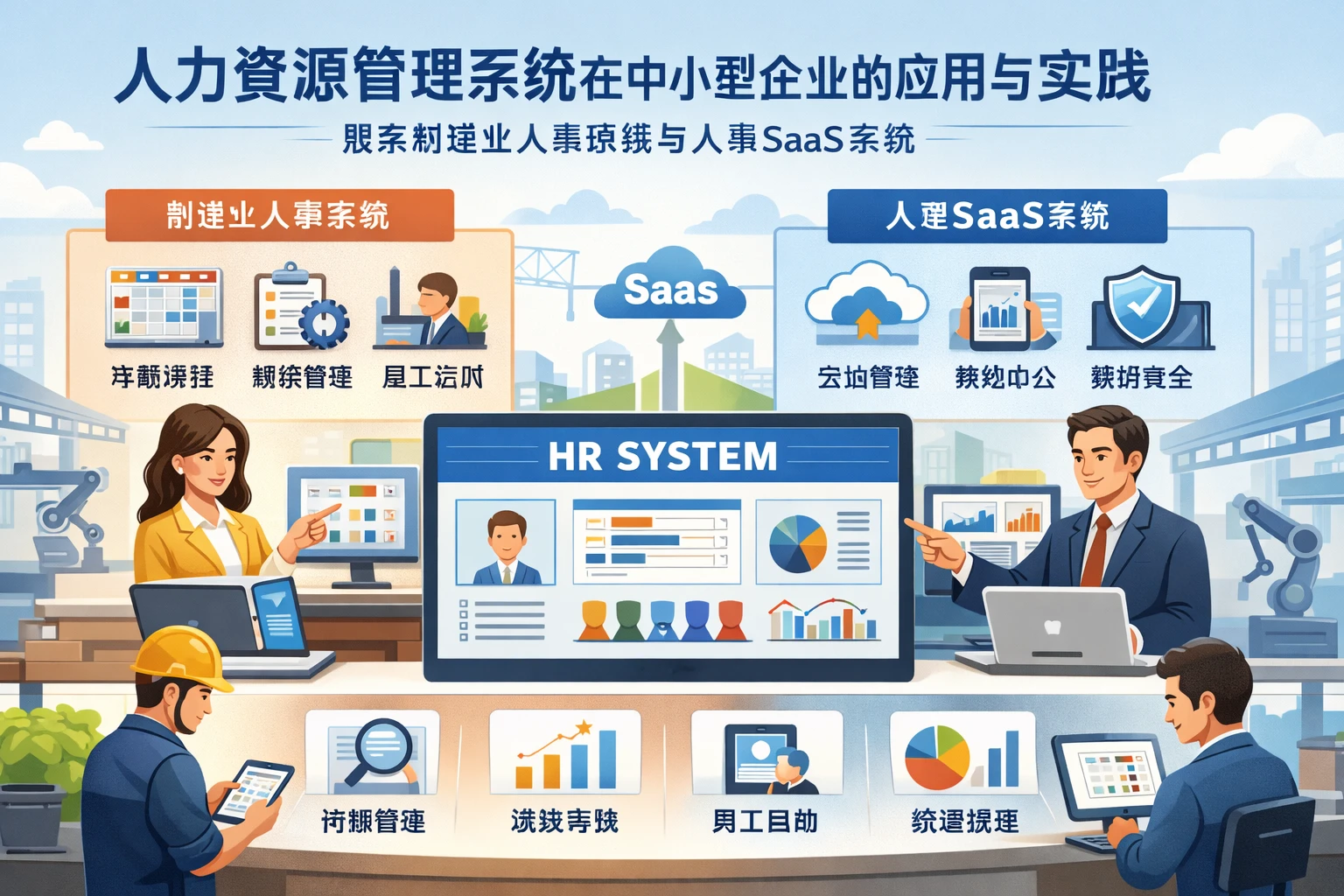 人力资源管理系统在中小型企业的应用与实践：聚焦制造业人事系统与人事SaaS系统