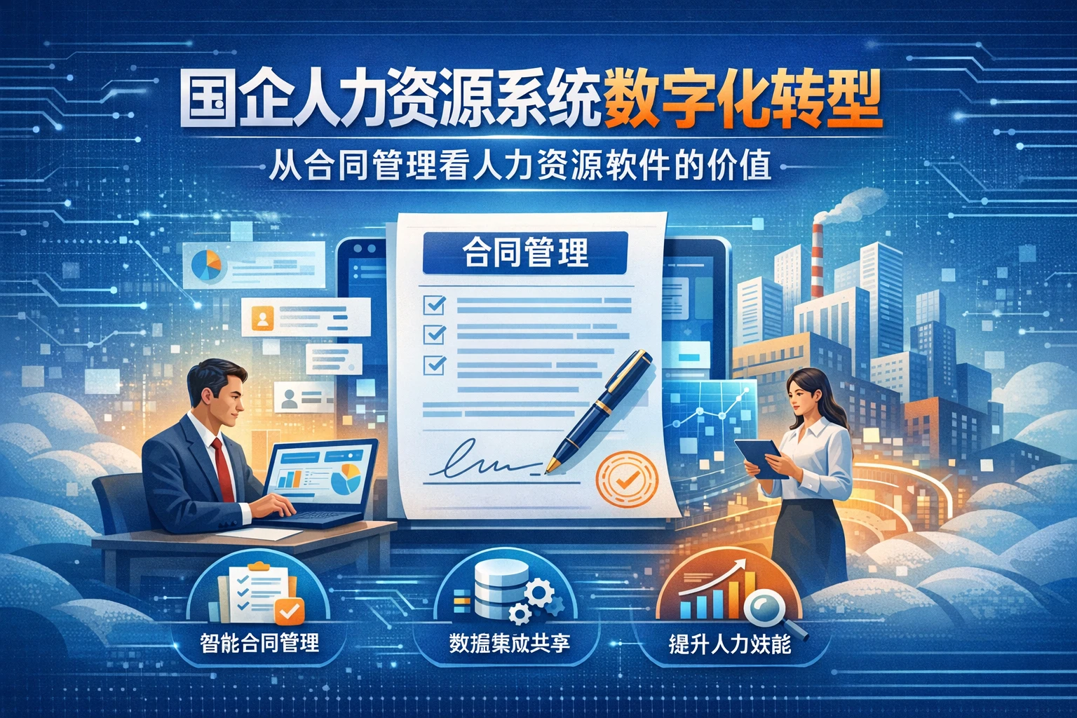 国企人力资源系统数字化转型：从合同管理看人力资源软件的价值