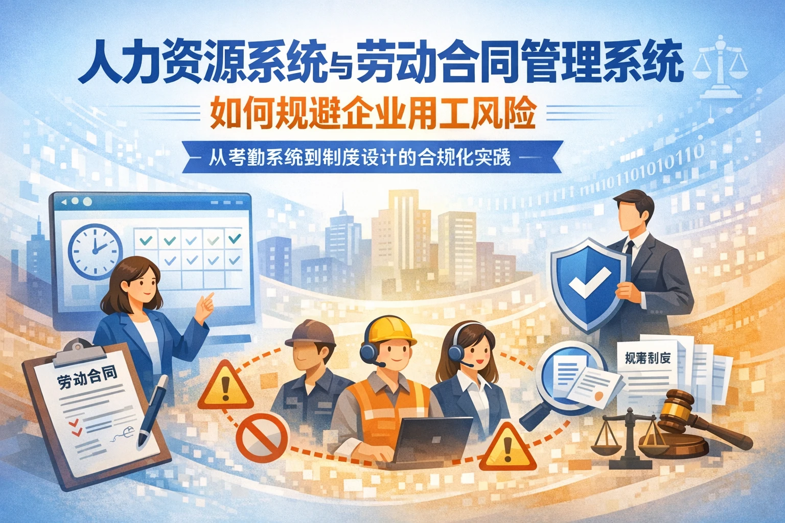 人力资源系统与劳动合同管理系统如何规避企业用工风险——从考勤系统到制度设计的合规化实践