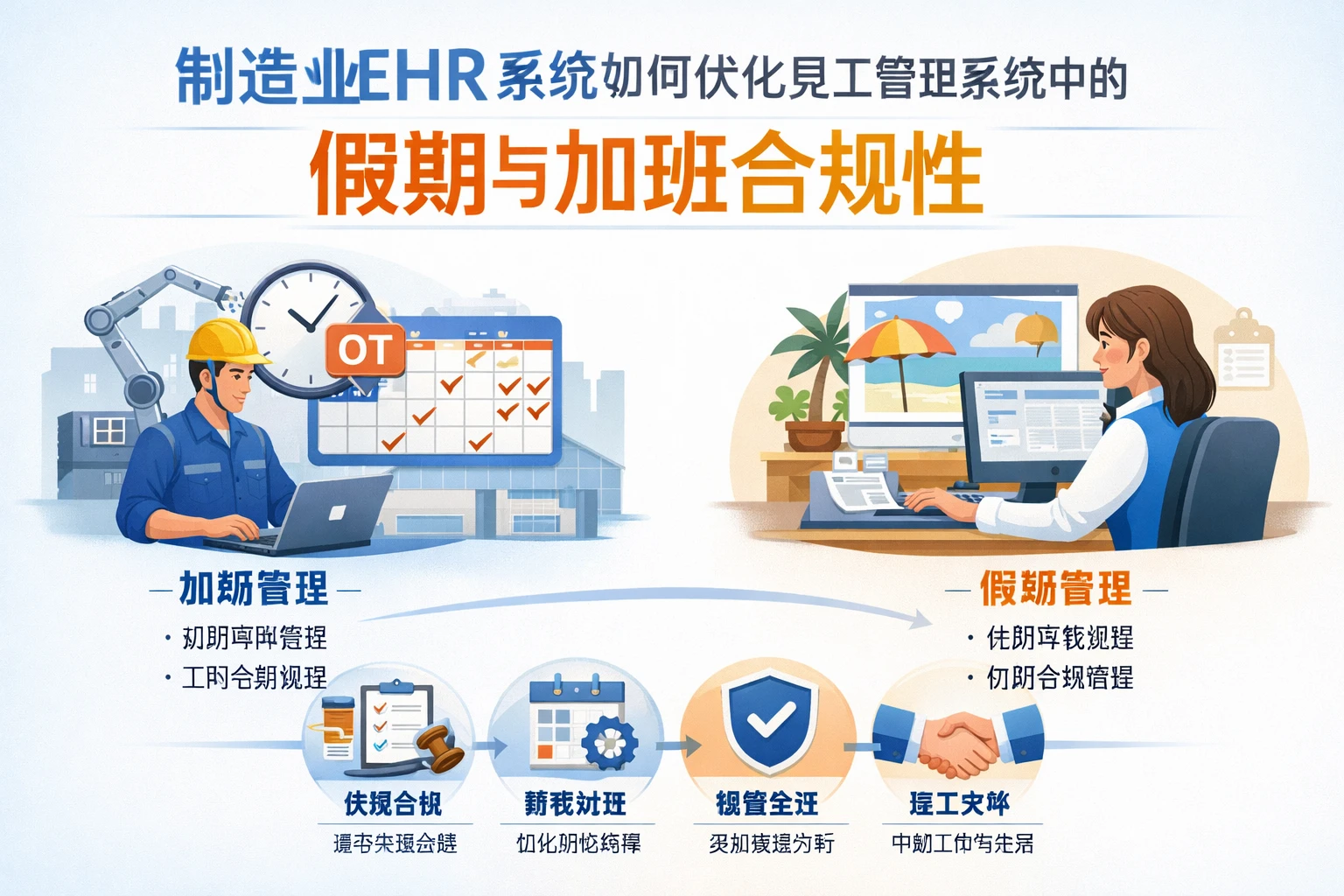 制造业ehr系统如何优化员工管理系统中的假期与加班合规性