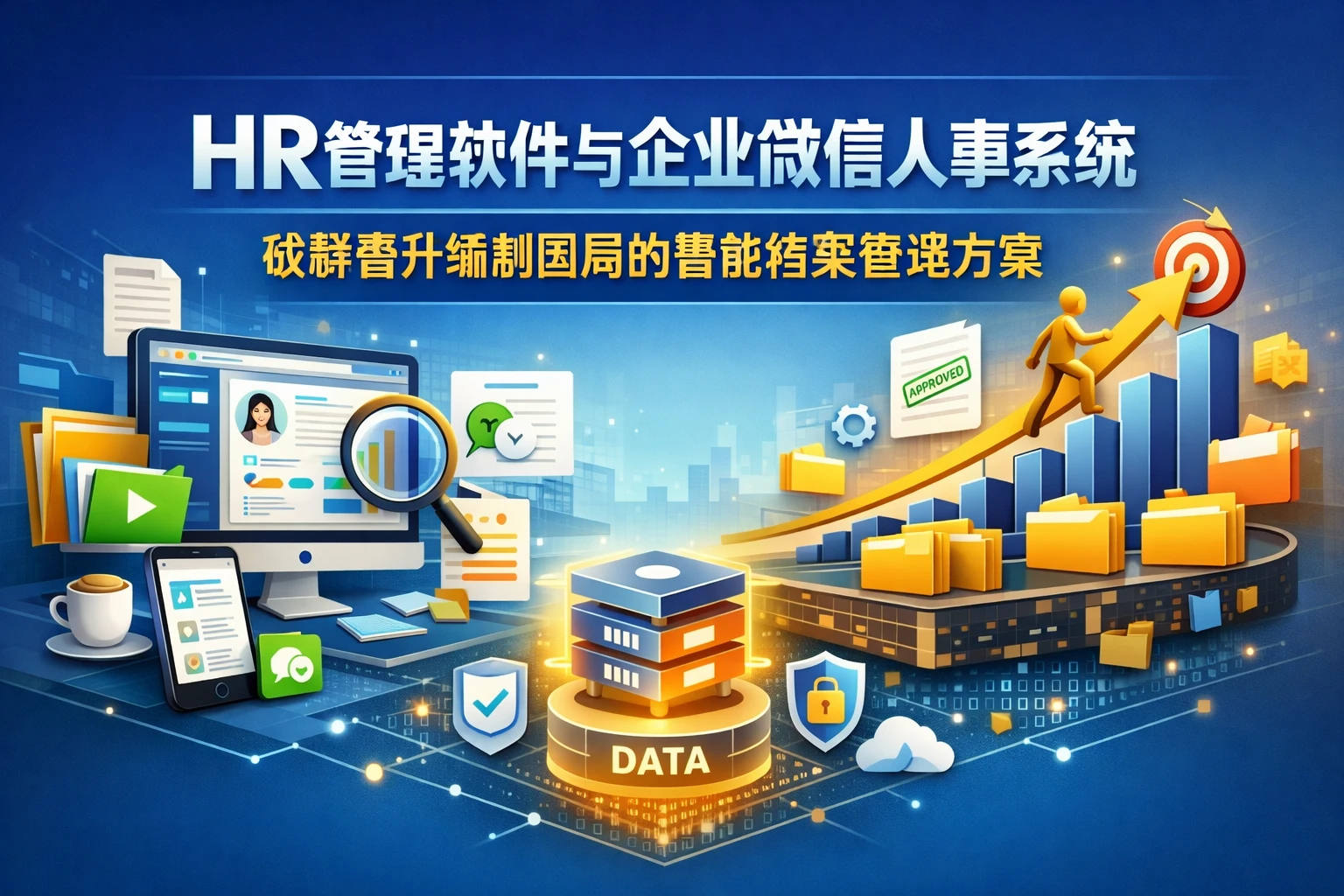 HR管理软件与企业微信人事系统：破解晋升编制困局的智能档案管理方案