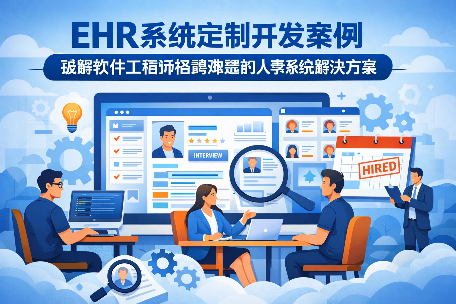 EHR系统定制开发案例：破解软件工程师招聘难题的人事系统解决方案