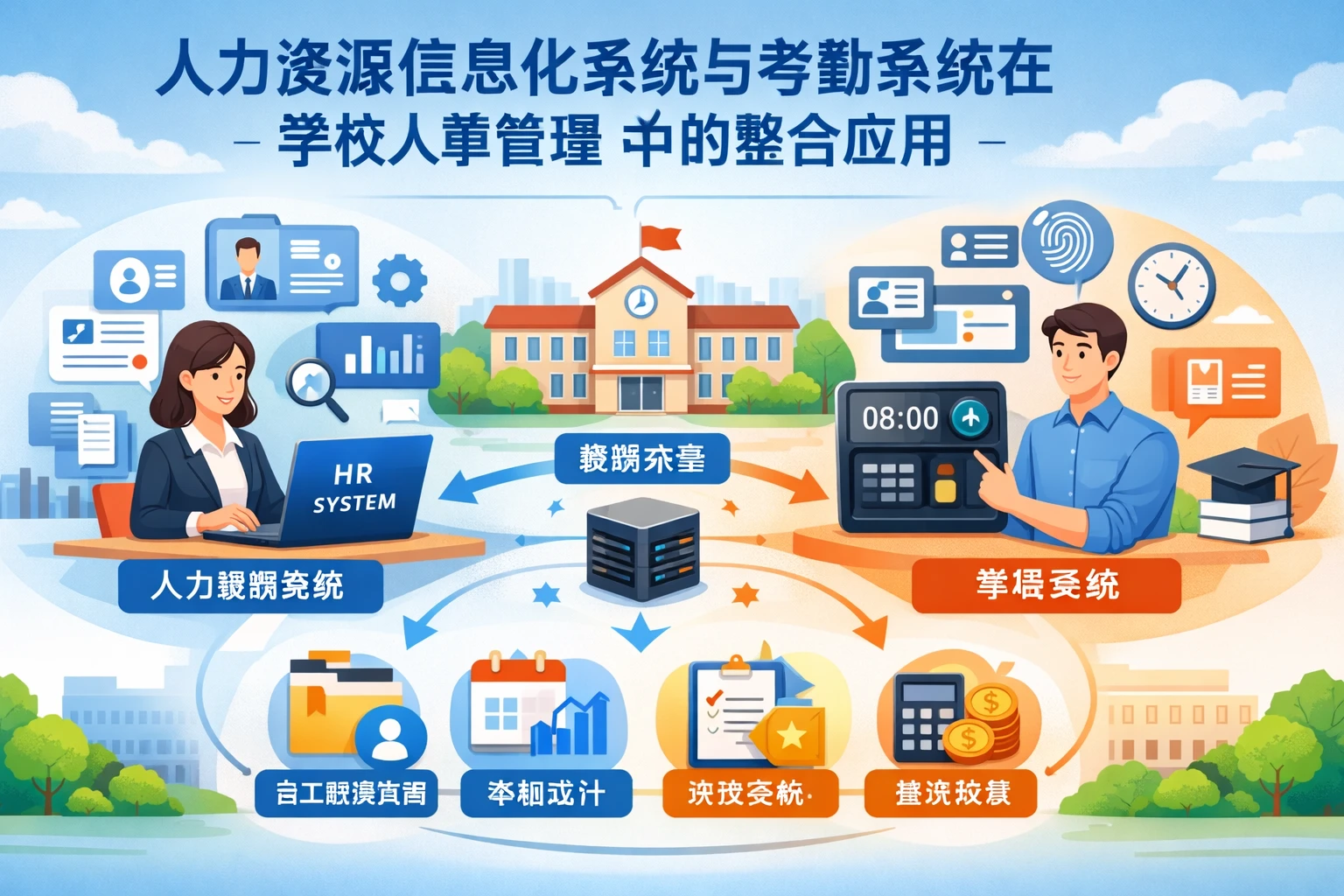 人力资源信息化系统与考勤系统在学校人事管理中的整合应用