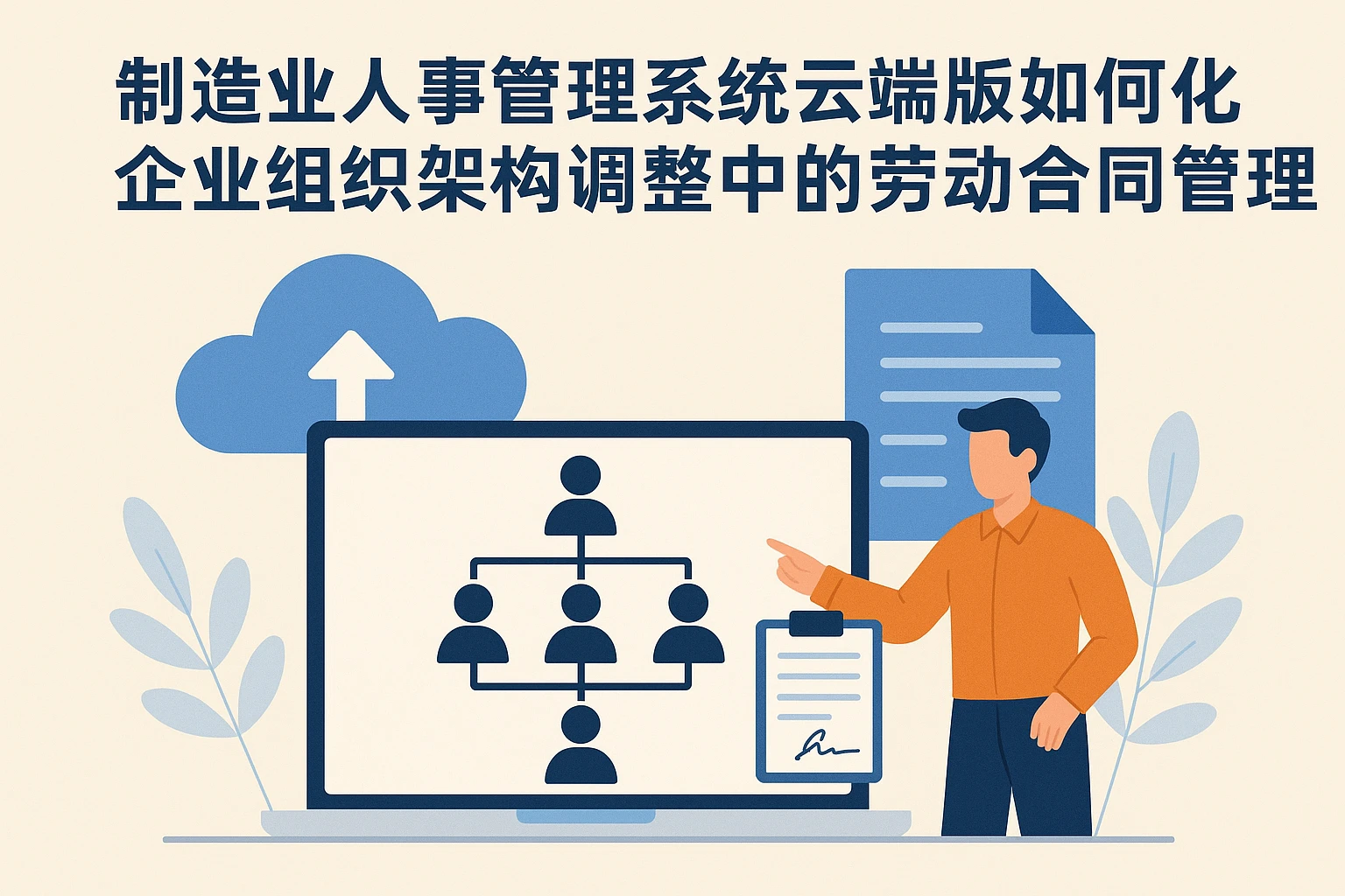 制造业人事管理系统云端版如何优化企业组织架构调整中的劳动合同管理