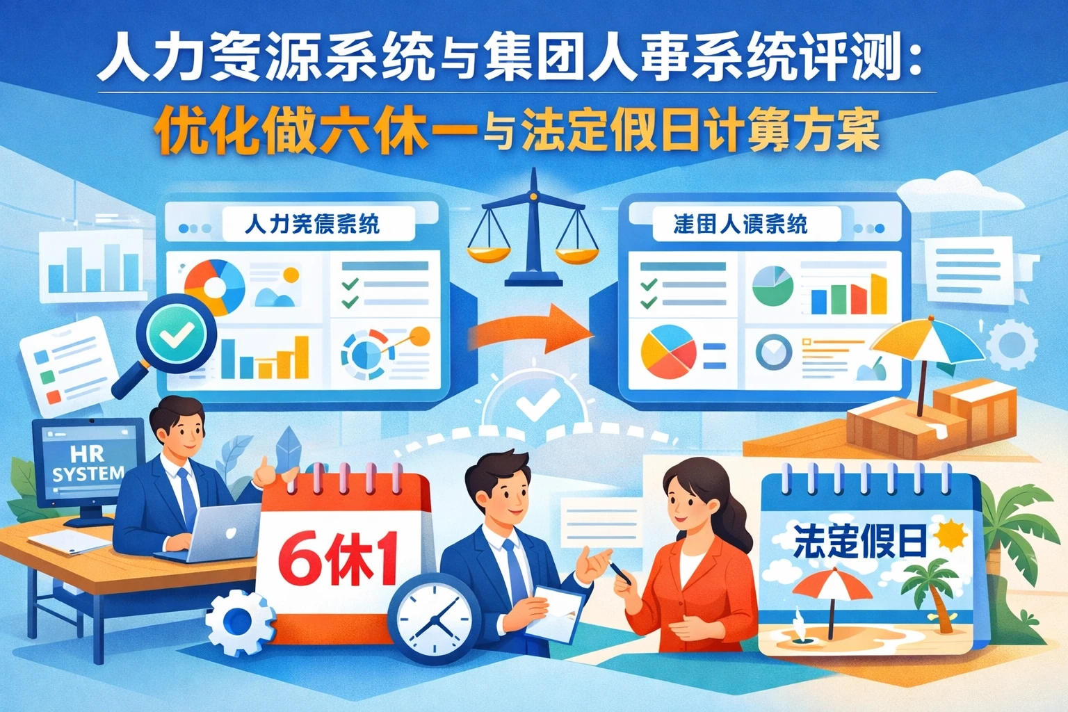 人力资源系统与集团人事系统评测：优化做六休一与法定假日计算方案