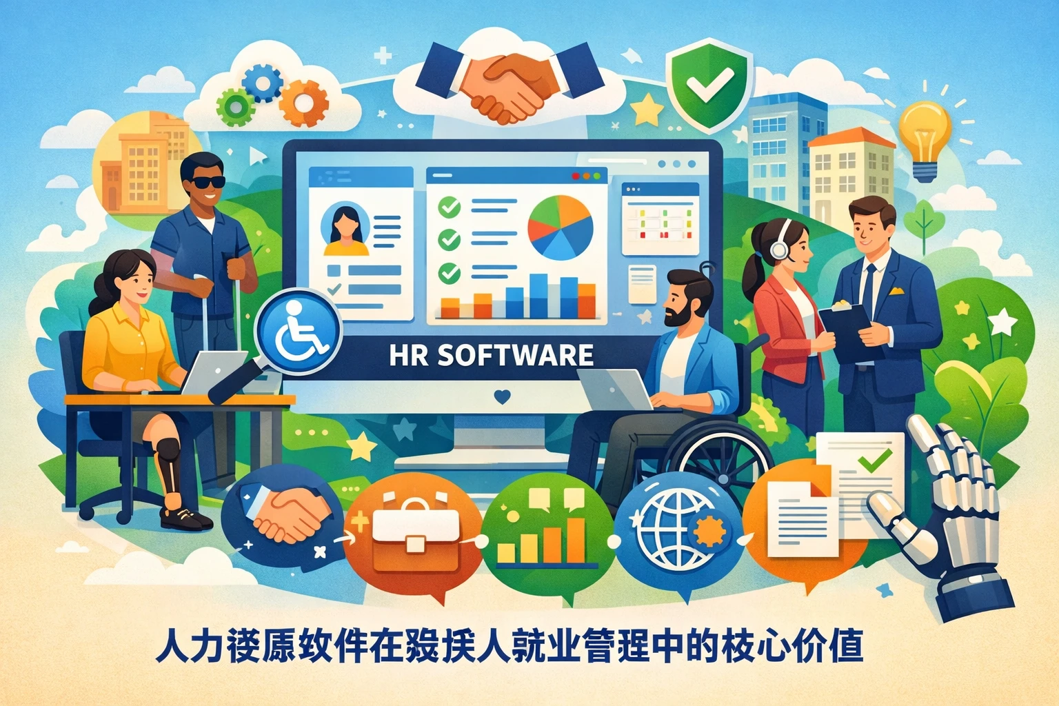 人力资源软件在残疾人就业管理中的核心价值