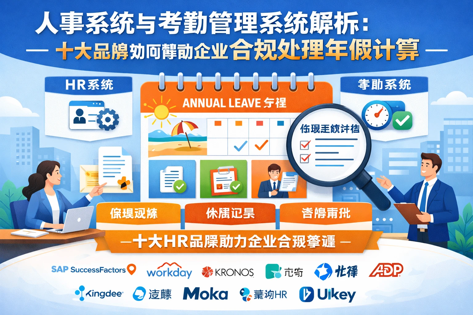 人事系统与考勤管理系统解析：十大品牌如何帮助企业合规处理年假计算