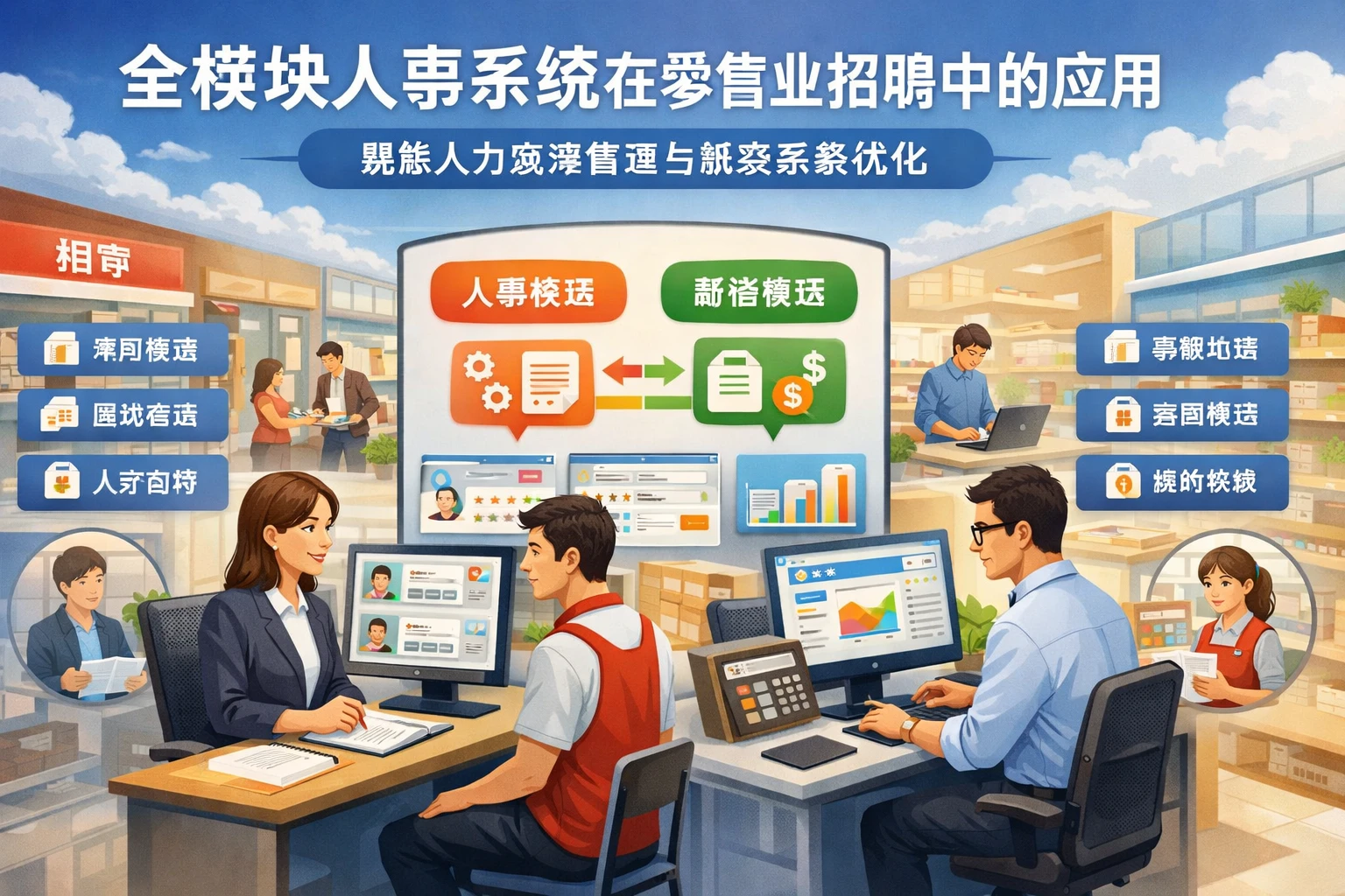 全模块人事系统在零售业招聘中的应用：聚焦人力资源管理与薪资系统优化