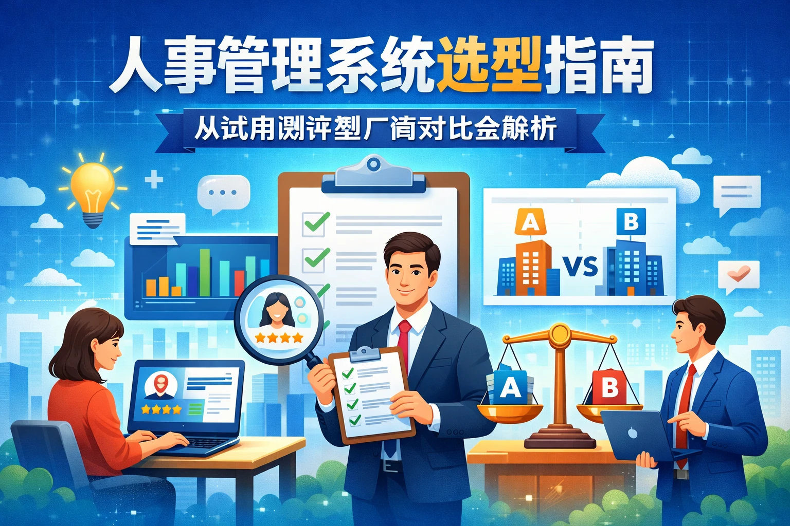 人事管理系统选型指南：从试用测评到厂商对比全解析