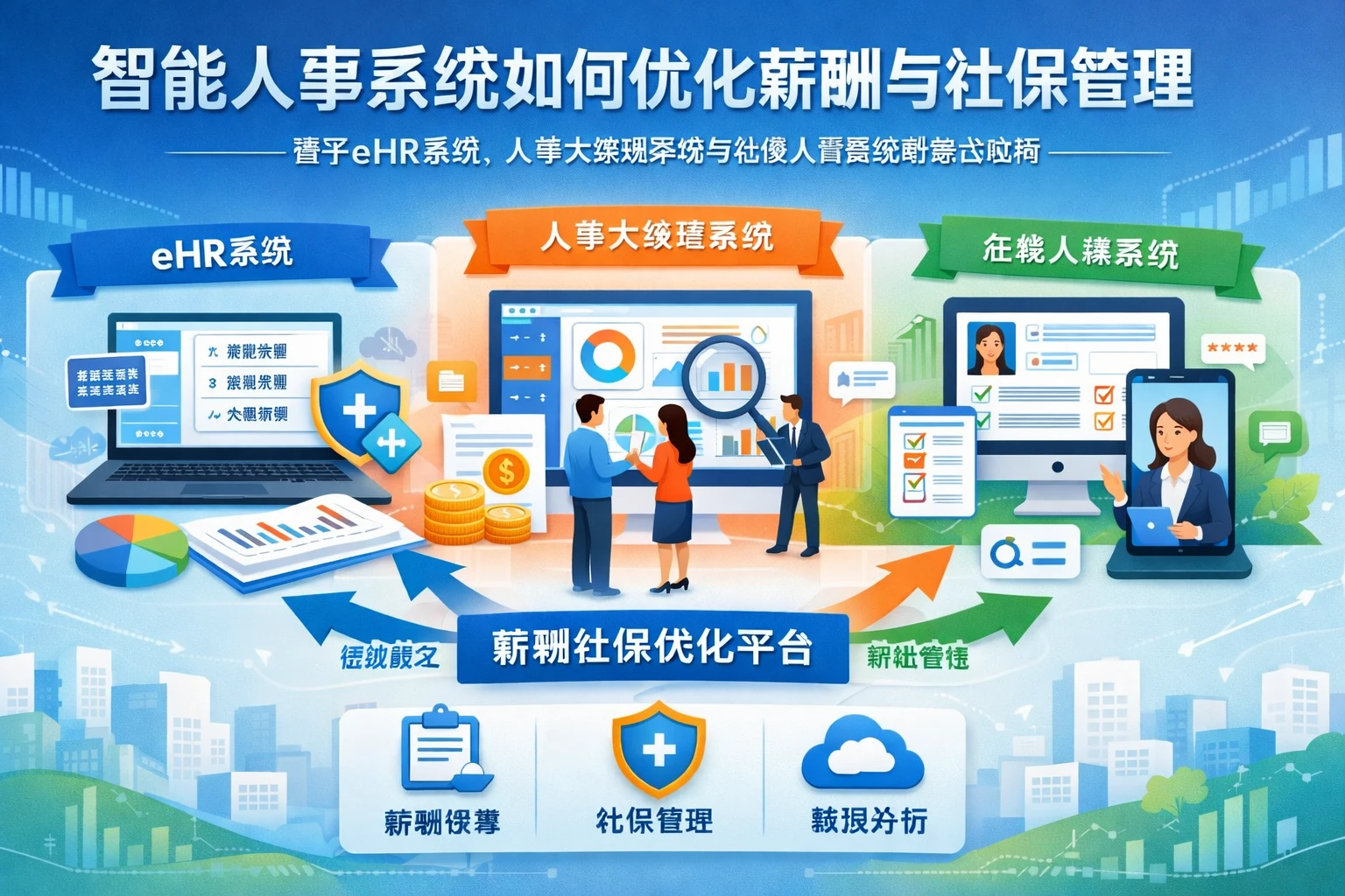 智能人事系统如何优化薪酬与社保管理——基于eHR系统、人事大数据系统与在线人事系统的整合应用
