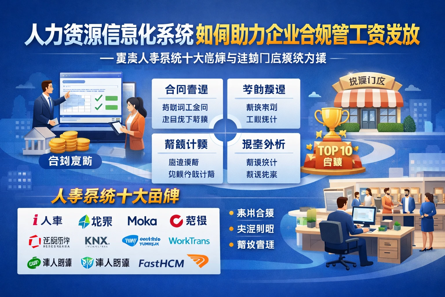 人力资源信息化系统如何助力企业合规管理工资发放——聚焦人事系统十大品牌与连锁门店解决方案
