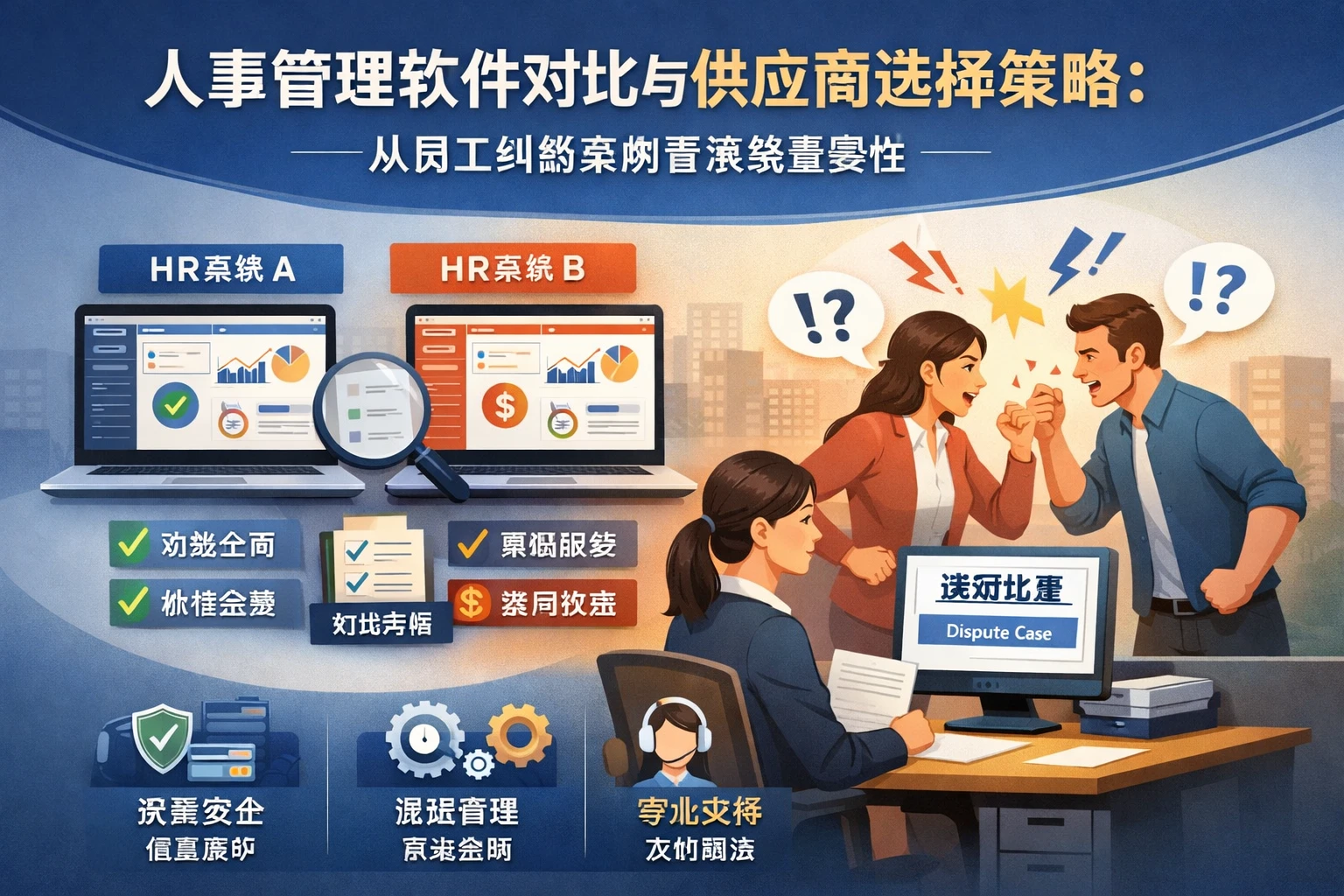 人事管理软件对比与供应商选择策略：从员工纠纷案例看系统重要性
