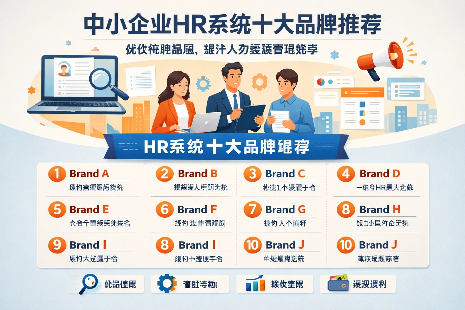 中小企业HR系统十大品牌推荐：优化招聘流程，提升人力资源管理效率