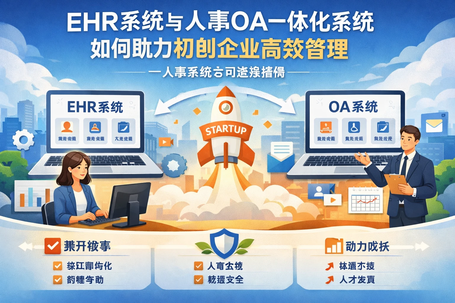 ehr系统与人事OA一体化系统如何助力初创企业高效管理——人事系统公司选择指南