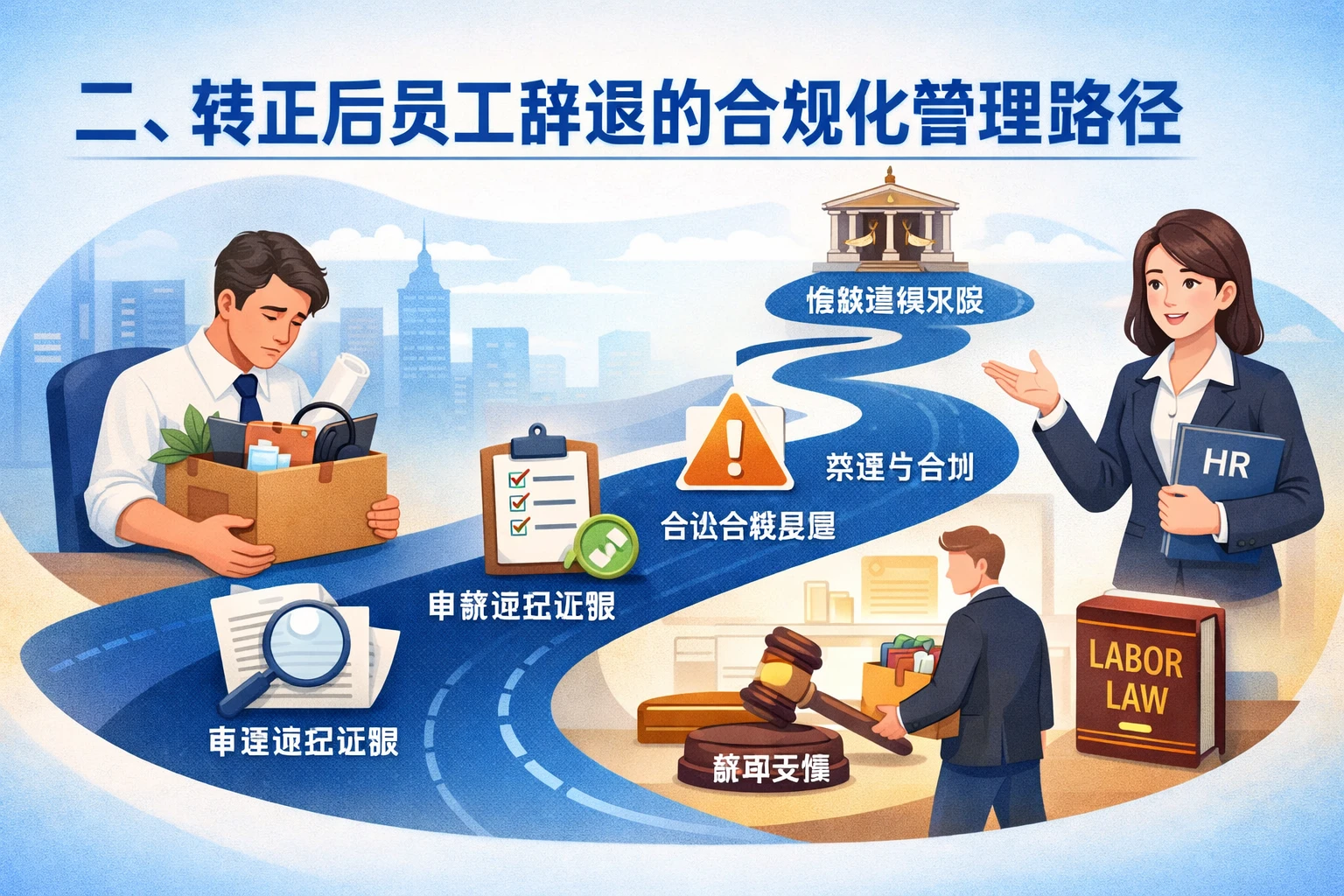 二、转正后员工辞退的合规化管理路径