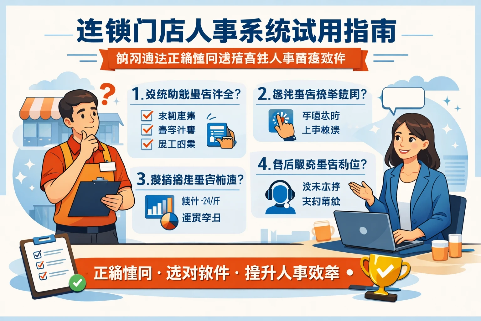 连锁门店人事系统试用指南：如何通过正确提问选择最佳人事管理软件